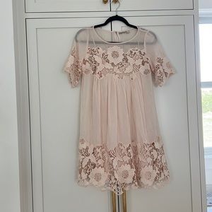 Holding Horses Pink Lace Dress